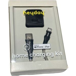 2-Port Wall Charger USB-C 15W & USB-A + 6ft Lightning Cable heyday MFi Certified